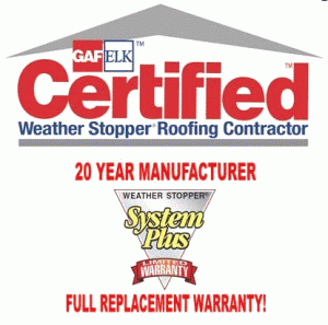 GAF Certified Weather Stopper Roofing Contractor