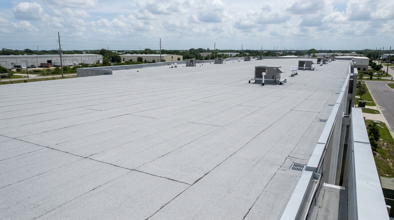 Medical office complex multi-ply modified bitumen commercial roof in South Tampa