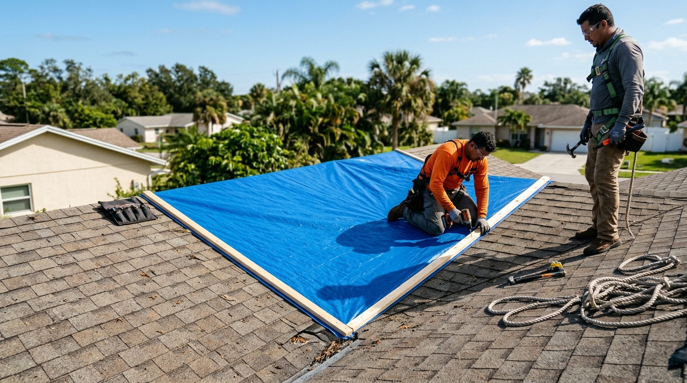Valley underlayment emergency blowout stabilization in Riverview Florida