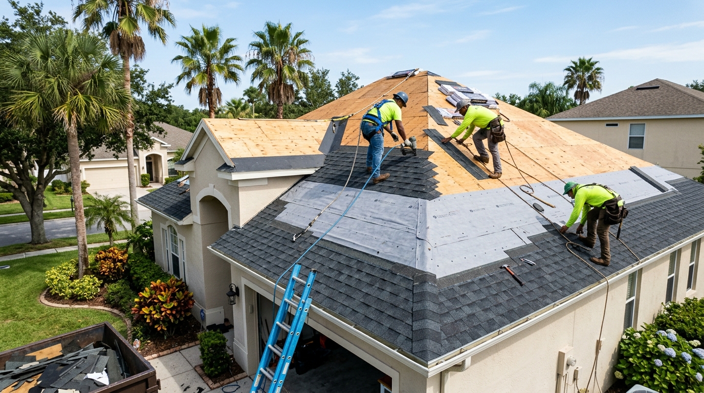 Architectural shingle roofing in Riverview Florida